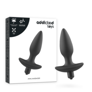 ADDICTED TOYS - MASAJEADOR PLUG ANAL CON VIBRACIÓN NEGRO ADDICTED TOYS - MASAJEADOR PLUG ANAL CON VIBRACIÓN NEGRO
