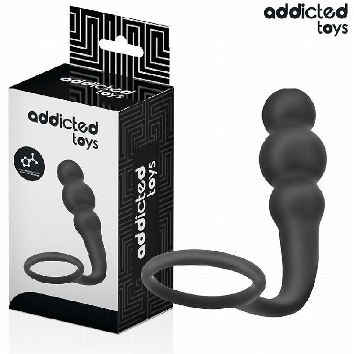 ADDICTED TOYS - PLUG ANAL CON ANILLO SILICONA MODELO 1