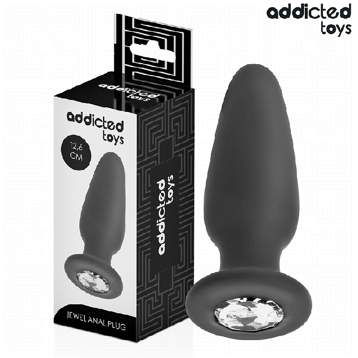 ADDICTED TOYS - PLUG ANAL CON JOYA SILICONA TALLA L 12,6 CM