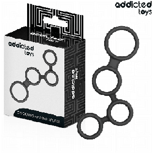 ADDICTED TOYS - ANILLO PARA EL PENE CON DIVISORES PARA TESTÍCULOS
